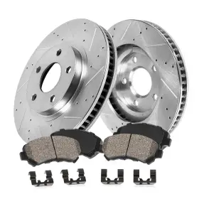 Callahan Brake Parts Ebyk015391 Front Kit For Dodge Ram 1500 2004 - Drilled And Slot