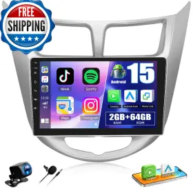 B0dcfnt34b Camecho For Hyundai Accent Verna Solaris 2010-2016 Android 15 Car Radio 264g