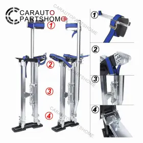 Carautopartshome 414307049367 Drywall Stilts Aluminum Tool Stilt 24-40 Inch For Taping Painting Painter Silver