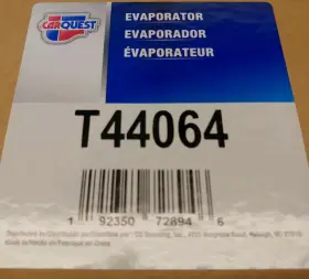 T44064 Carquest Premium Plate And Fin Evaporator Core Brand New