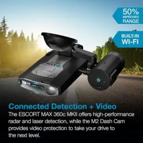 0100059-1 Cedar Electronics Radar And Laser Detector M2 Smart Dash Cam Max 360c Mkii #3