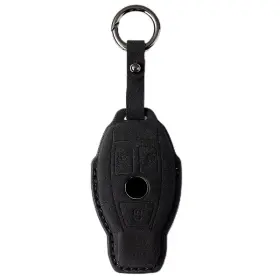 Dlj-cg-2024021 Cgzowyu For Mercedes Key Fob Cover 3 Buttons Suede Protector With Ke