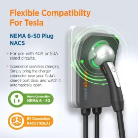 Cph50-nema6-50-l23-nacs Chargepoint Homeflex Level 2 Ev Charger Nacs Nema 6-50 Electric Car #2