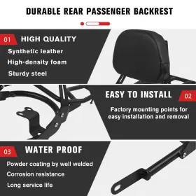 Okkbtr02 Chifun Backrest Sissy Bar Rear Luggage Rack Replacement For Triumph Bonnevill #3