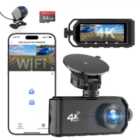 B-t49ch Chortau 4k Dash Cam Front And Rear Camera 1080p Dual W... Fast Ship