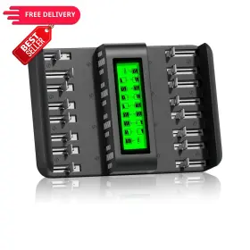 Nc-557 Cityork 16 Bay Rechargeable Battery Charger Smart Lcd