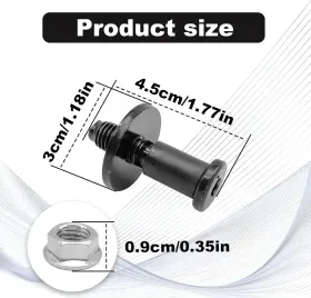 Cme-11570162 Cmerto 2pcs Premium 38427 Tailgate Striker Bolt Nuts Replace#11570162 Compatible With #2