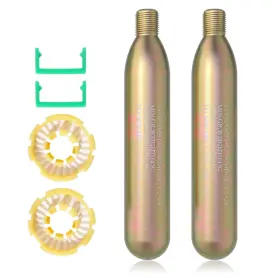 Codiekey 768845613877 33g Co2 Cartridge Cylinder For Life Vest Accessory C02 Pfd 2 Pack Gold