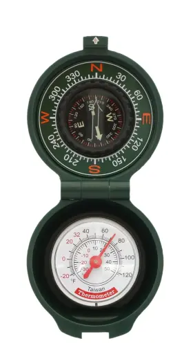 9740 Coghlans Compass With Thermometer For Hiking Camping And One Size Multi