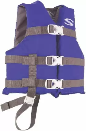 3000001302 Coleman Stearns Kids Classic Life Vest Uscg Approved Type Iii 30-50lbs Blue