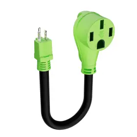 Ca15m-50f-rvad-gr Conable Rv Adapter Plug 50 Amp To 15 110 Volt Cord 15a Male 50a Female Dogbon