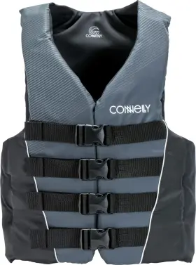 67202004 Connelly 4 Buckle Nylon Lifevest Mens Xl X-large Grey
