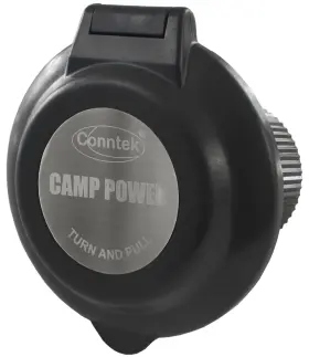 803ez-a-bk Conntek 30 Amp 125 Volt Rv Marine Power Inlet - Black