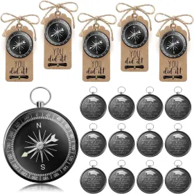 Sr-coume-574284 Coume 2025 Inspirational Graduation Gifts Engraved Compass For Middle Black