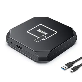 Crbiyty 713652762732 Wireless Carplay Adapter Multimedia Plug Play Dongle Convert Easy Setup Suppo