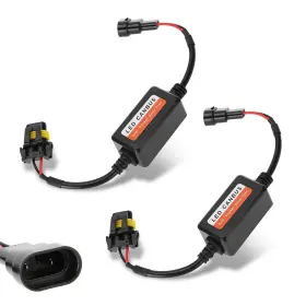Alljmq2400bl-9006 Dawfall Alljmq2400bl-9006/hb4-2 2 Pcs Car 9006/hb4/9012 Led Light Decoder Radio Audio Filter Adapter Le