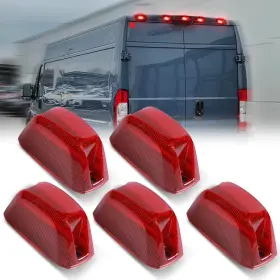 Dmk-73827 Dermoka Rear Cab Roof Top Marker Lights Led Clearance Running Lamps For 2014-2020 Dod