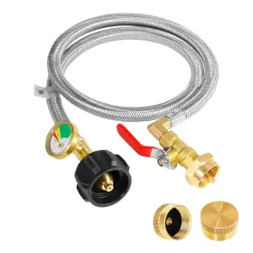 Dzthw007 Detoypapa 4 Feet Propane Refill Adapter Hose Stainless Steel Fo