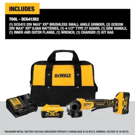 Dcg413r2 Dewalt 4.5in 20v Max Xr Paddle Switch Small Angle Grinder Kit #2
