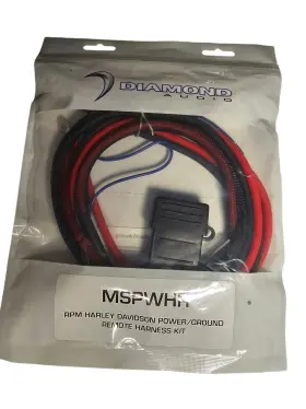 Diamond Audio 847169054600 Mspwhr Harley Davidson 8 Ga Amp Power Kit Battery Fairing