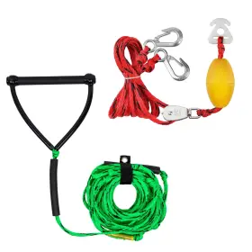 Dockmoor 75ft Tow Water Ski Rope 24 Ft / 75 With Self Centering Boat Harness 12