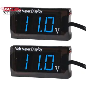 5-28v Dorhea 705353412929 2pcs Dc 12v Car Digital Voltmeter Gauge Led Display Voltage Mete Waterp
