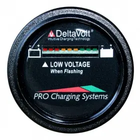 Bfgwov72v Dual Pro 72v Battery Fuel Gauge Wireless On Board Vehicle - Round