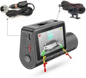 D0100h7ixt2 Dual Rear Dash Cam Front 2k Qhd 1080p 2 Inch Display 140 Wide Angle Monitoring Rang #3