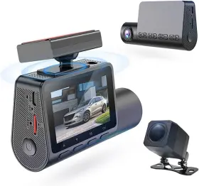 D0100h7ixt2 Dual Rear Dash Cam Front 2k Qhd 1080p 2 Inch Display 140 Wide Angle Monitoring Rang