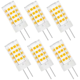 Xlj-g4-51-2835-ww-6 Dumiloo G4 Led Bulb 4w 3000k Warm White 12v Ac/dc T3 Jc Type Bi-pin 20-35w Halogen Eq