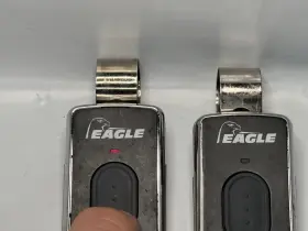 Eagle-eg642 Eagle Chrome Series 1 Button Visor Remote / Transmitter Eg642 - Lot Of 2 #2