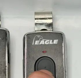 Eagle-eg642 Eagle Chrome Series 1 Button Visor Remote / Transmitter Eg642 - Lot Of 2 #3