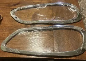 Ut-fm2-0005 Easyinst Headlight Trim Chrome Front Lh And Rh 2002-06 Freightliner M2 100 106 112
