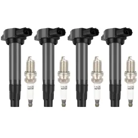 Uf589 Eccpp 840342711444 4 Ignition Coils With Iridium Spark Plugs For Mitsubishi Outlan