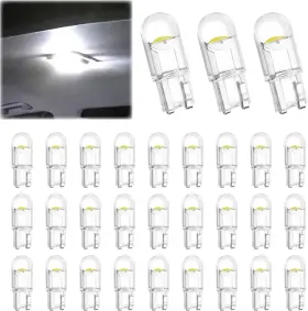 Clb-01 Ecocstm 30 Pcs Car 194 Led Bulbs 168 2825 W5w T10 Wedge Cob Replacement Bulb 6000k