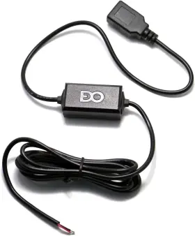 3222143 Edo Tech Hardwired Cable Car Charger Kit For 5v Female Usb A Power Port Gps Black