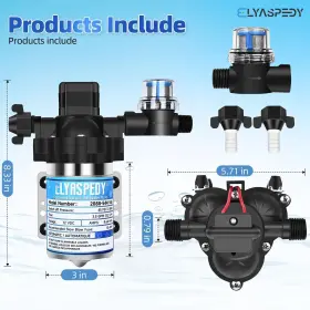 2088-403-144 Elyaspedy 2088-554-144/2088-403-144 2025 Upgrade Rv Fresh Water Pump 12v 3.5gpm Self-pr #2