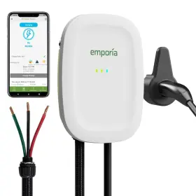 Emevse1-a-h-t Emporia - Ev Charger / Hardwire Nacs White