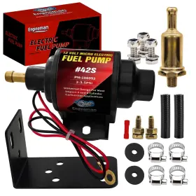 Fp106092 Engineman Gasoline Electric Fuel Pump Universal 5/16 Inch Inlet And Outlet Inline 12v 1