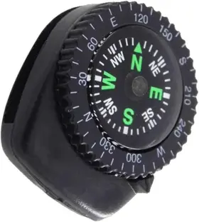 Hl-021 Enyolidimk Black Button Mini Survival Compass Oil-filled Pocket-sized Camping