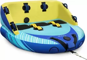 Ej-hf015 Evajoy 3 Person Towable Tube For Boating Inflatable Tubes Blue