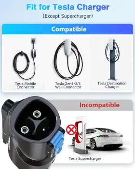 Ev-jt02 Evdance Nacs To J1772 Charging Adapter - Max 80 Amp And 250v Ev Compatibl #3