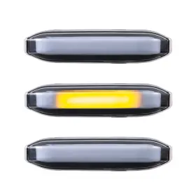 01-804s02 Everesthd 3 Pcs Side Marker Light Led Amber Truck Fairing Indicator Lamps Fits For