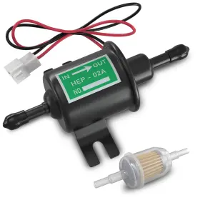 E004ak182k Everestway Universal 12v Low Pressure Electric Fuel Pump 3-6 Psi Compatible With Motorcy