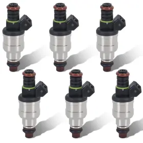 F47e-a2e Everestway Flow Matched Fuel Injectors Set Of 6 Compatible For 1985-1993 Ford 2.3 2.9 3