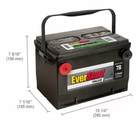 Everstart 78 12 Value Lead Acid Automotive Battery Group Size Volt 600 Cca #3
