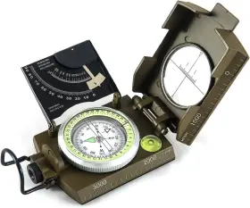 Eyeskey 709317594607 Multifunctional Military Sighting Compass With Inclinometer-green