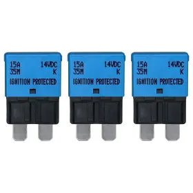 F.s.p 753569340888 Auto Reset Atc/ato 15 Amp Circuit Breaker Fuse For Automotive Marine Rv Car T