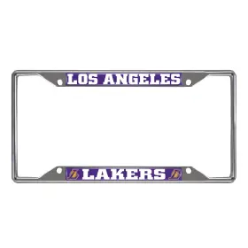 E0100-010 Fan Mats Nba - Los Angeles Lakers License Plate Frame 6.25 Inch X12.25