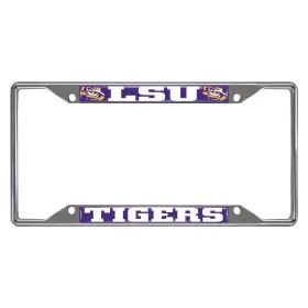 E0100-011 Fan Mats Lsu License Plate Frame 6.25 Inch X12.25